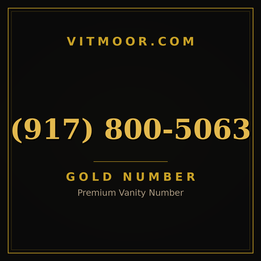 VITMOOR Gold premium number (917) 800-5063