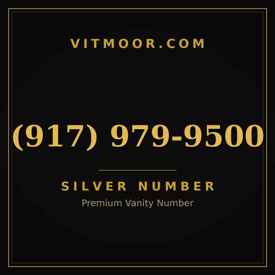 VITMOOR Silver premium number (917) 979-9500