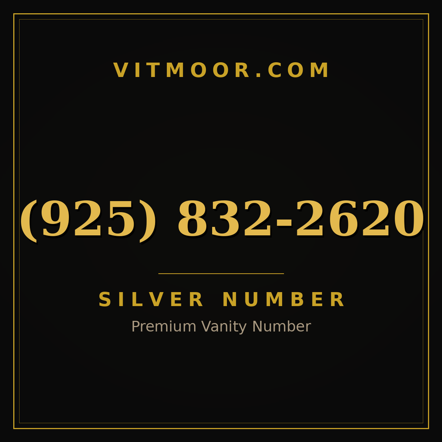 VITMOOR Silver premium number (925) 832-2620