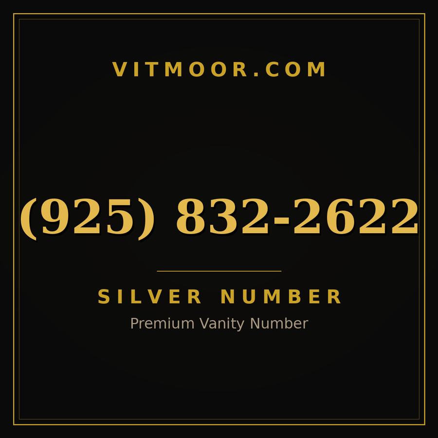 VITMOOR Silver premium number (925) 832-2622