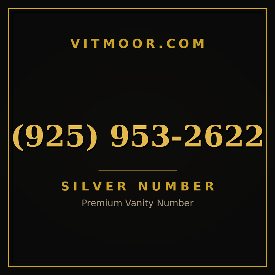 VITMOOR Silver premium number (925) 953-2622