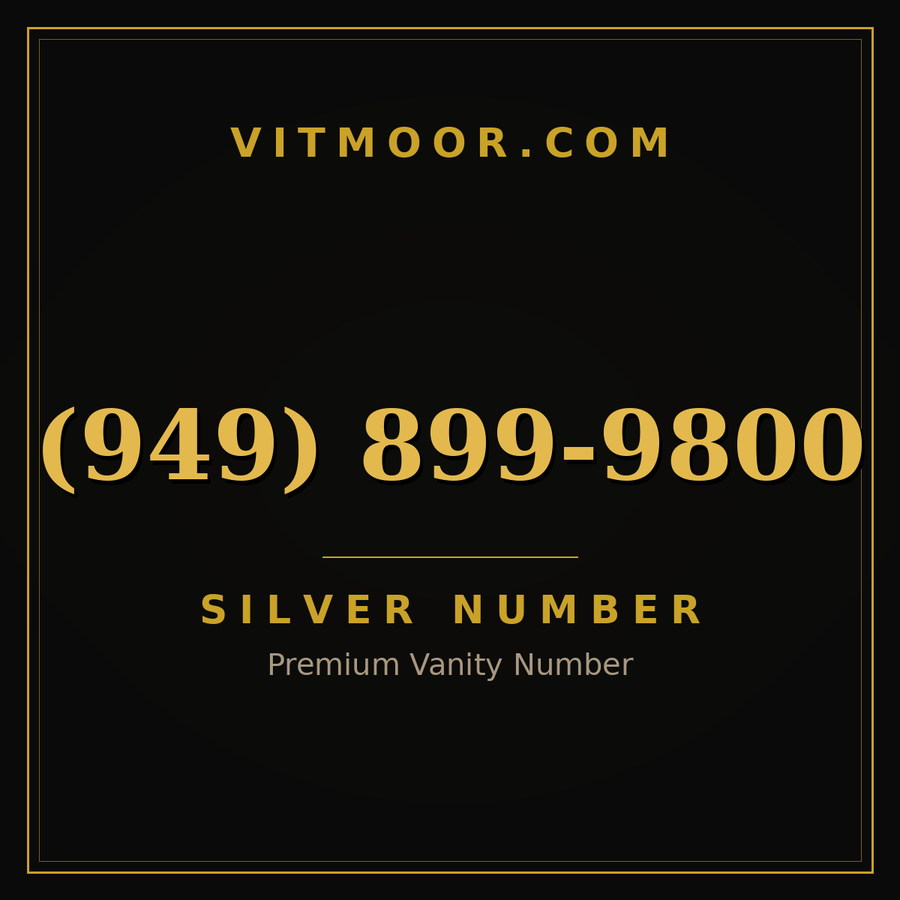 VITMOOR Silver premium number (949) 899-9800