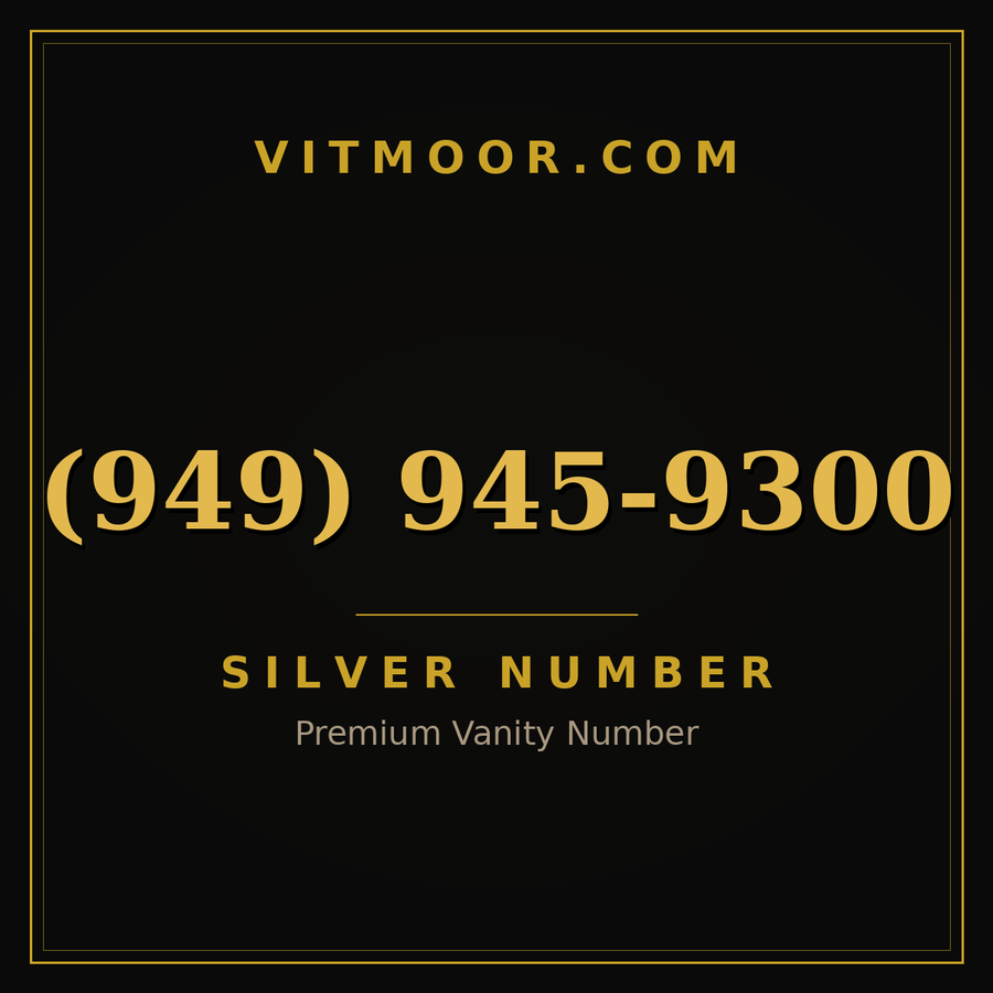 VITMOOR Silver premium number (949) 945-9300