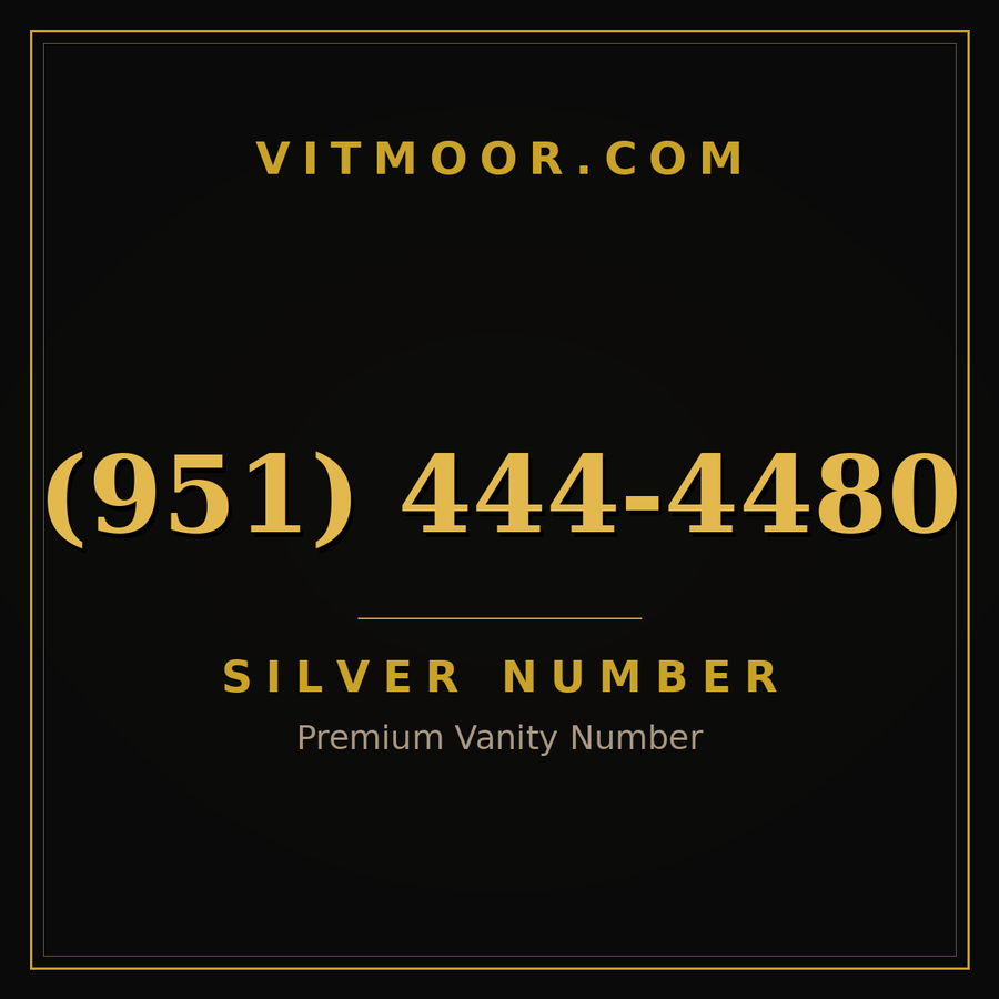 VITMOOR Silver premium number (951) 444-4480