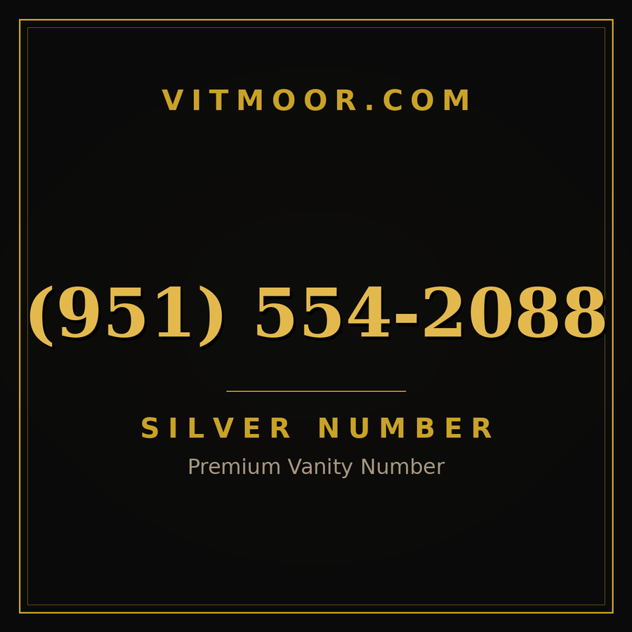 VITMOOR Silver premium number (951) 554-2088