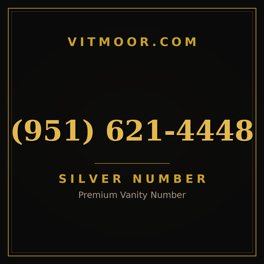 VITMOOR Silver premium number (951) 621-4448
