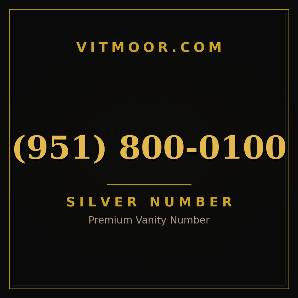 951 800-0100