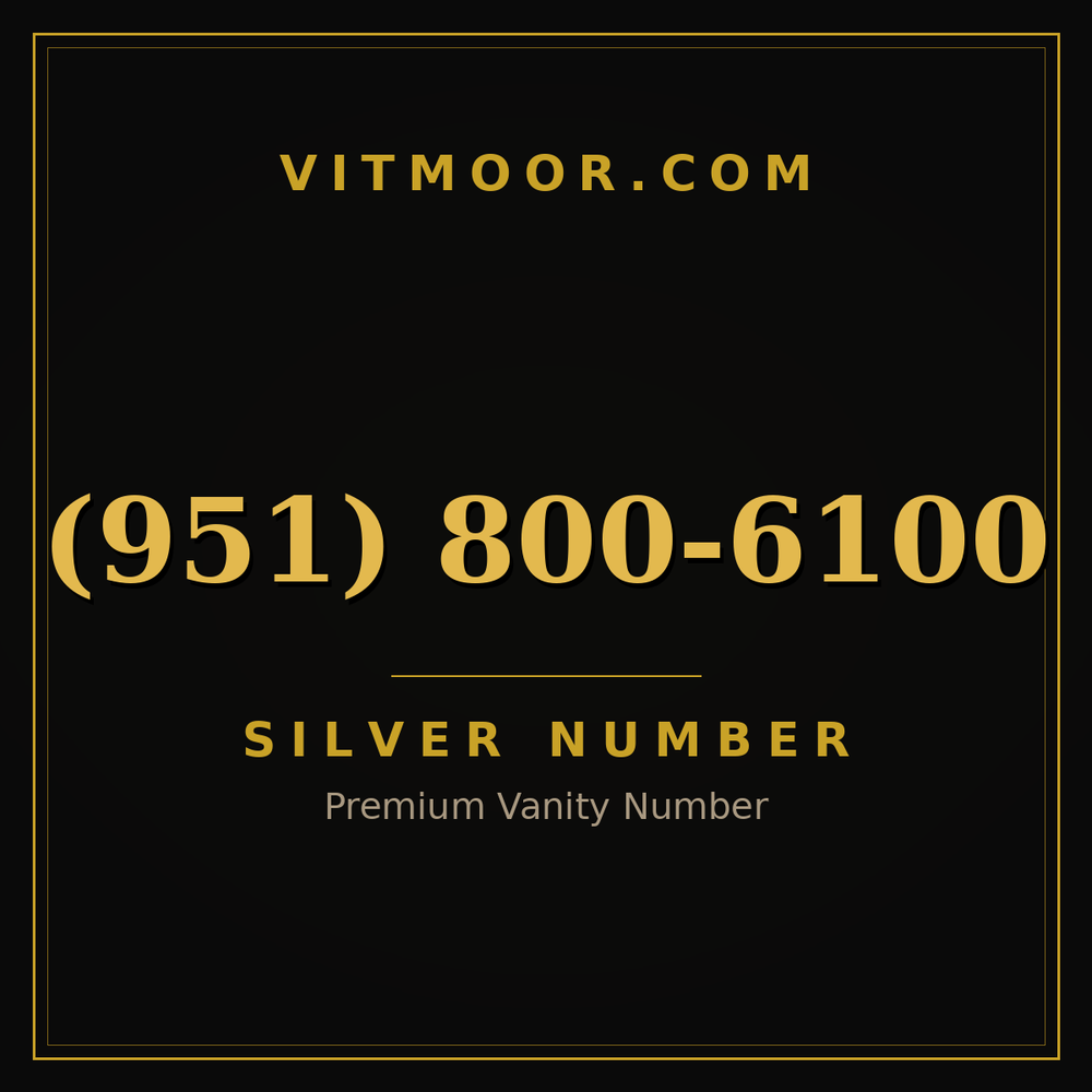 951 800-6100
