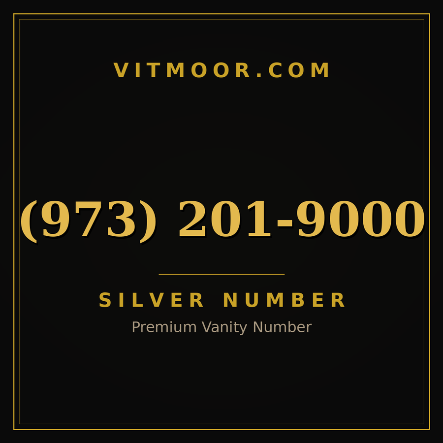 VITMOOR Silver premium number (973) 201-9000