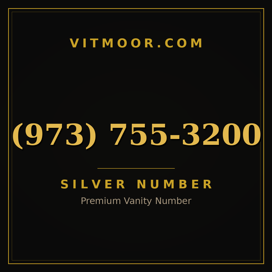 VITMOOR Silver premium number (973) 755-3200