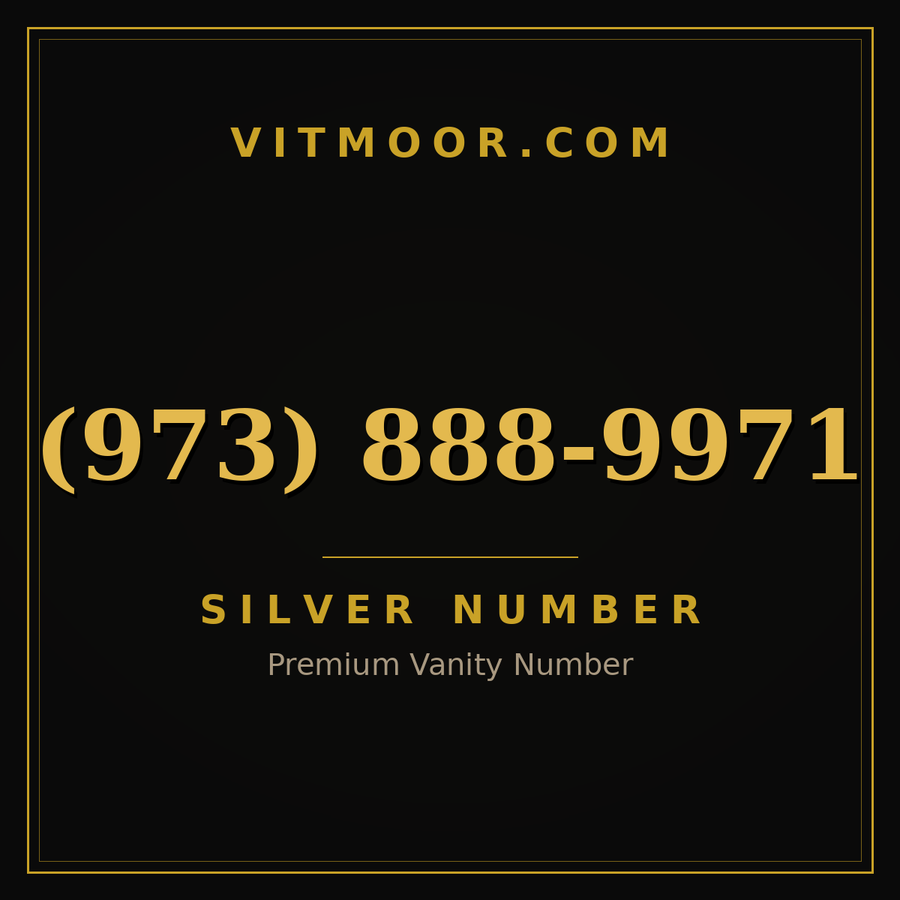 VITMOOR Silver premium number (973) 888-9971
