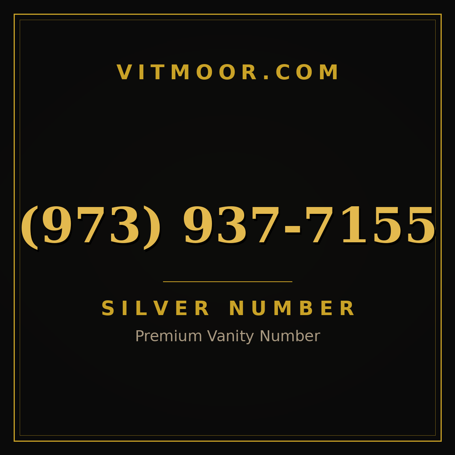 VITMOOR Silver premium number (973) 937-7155
