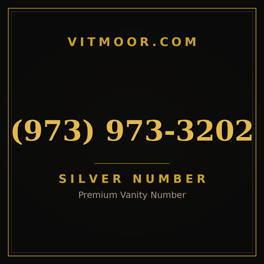 VITMOOR Silver premium number (973) 973-3202