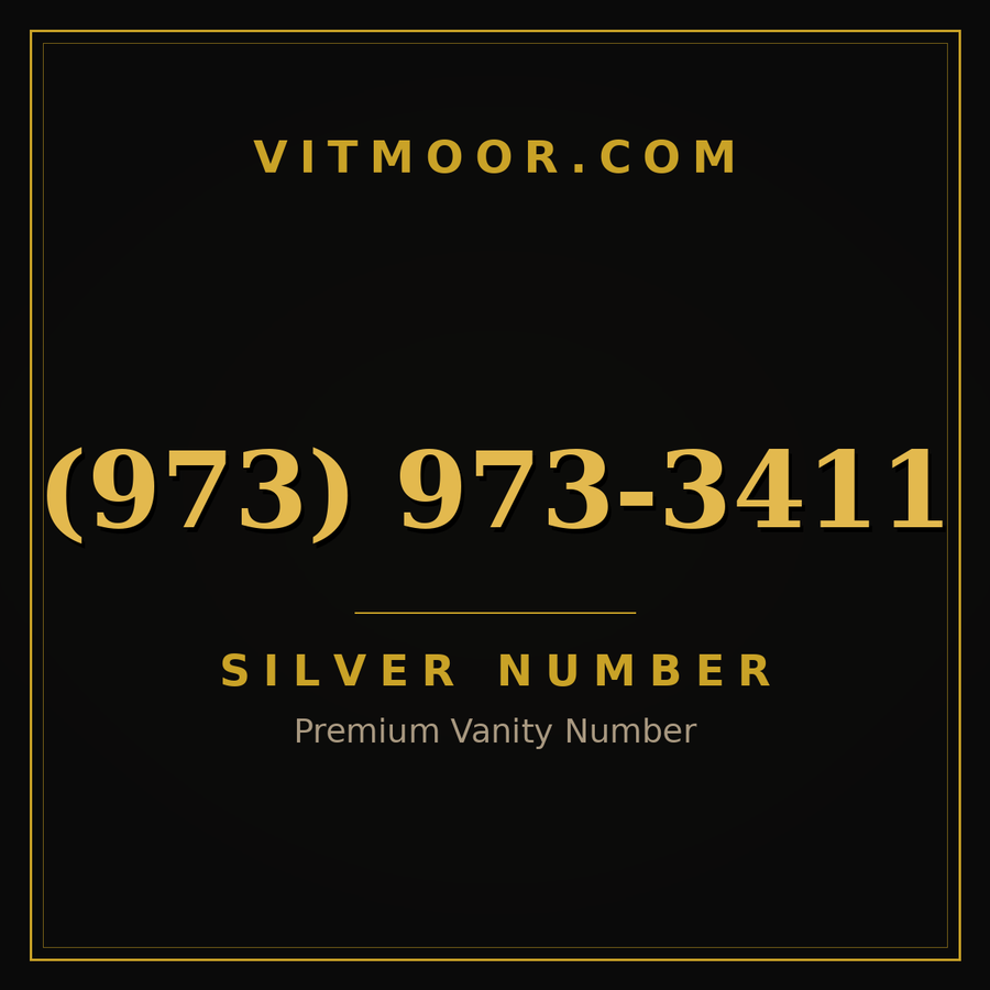 VITMOOR Silver premium number (973) 973-3411