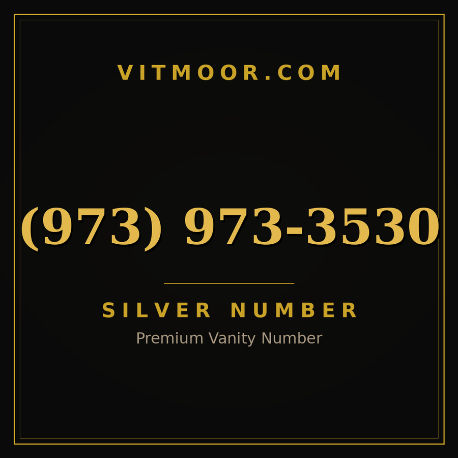 VITMOOR Silver premium number (973) 973-3530