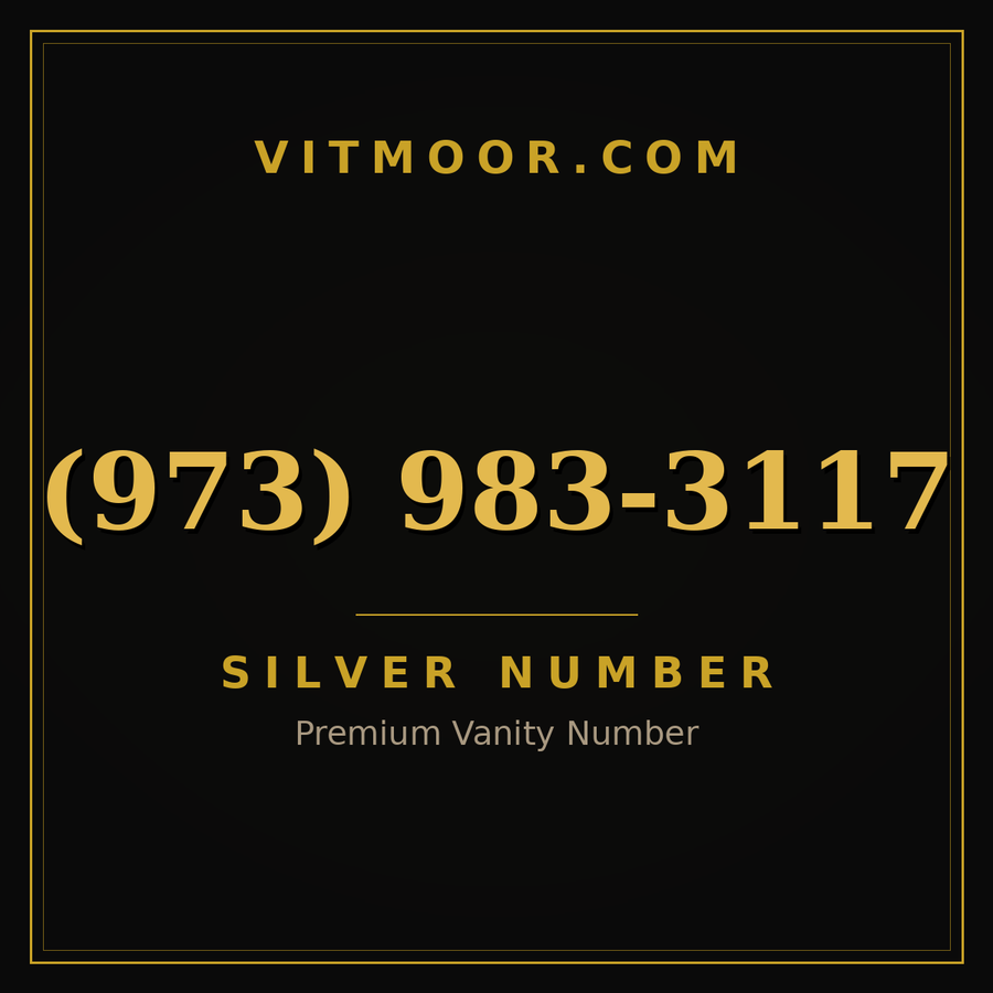 VITMOOR Silver premium number (973) 983-3117