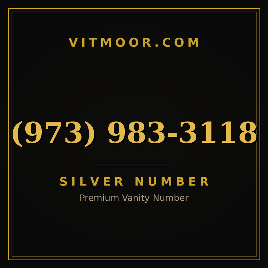 VITMOOR Silver premium number (973) 983-3118