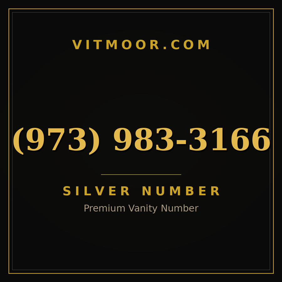 VITMOOR Silver premium number (973) 983-3166