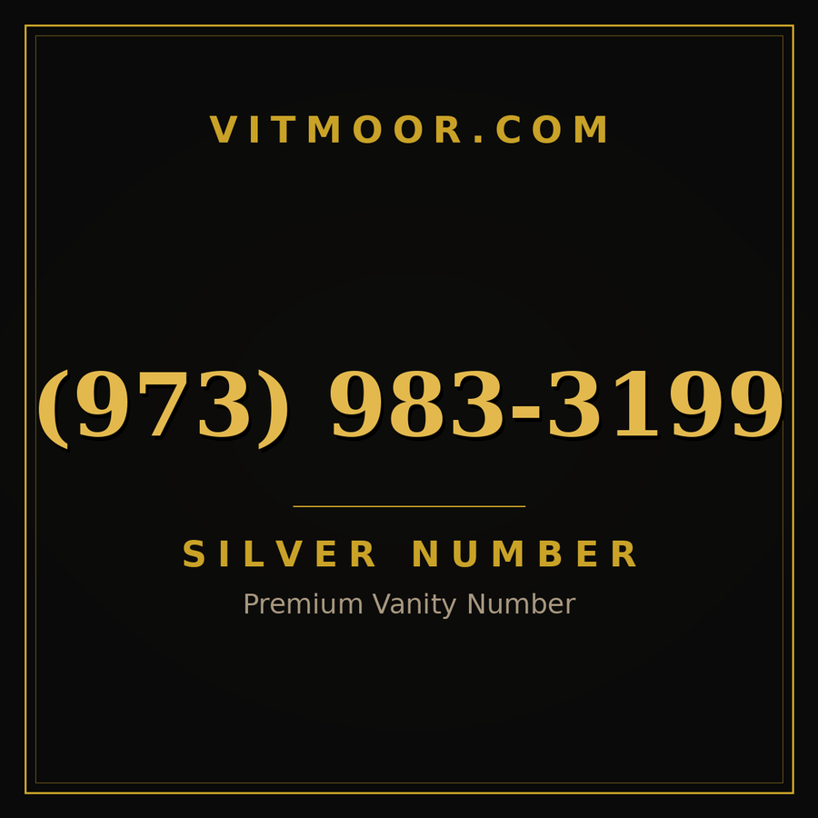 VITMOOR Silver premium number (973) 983-3199