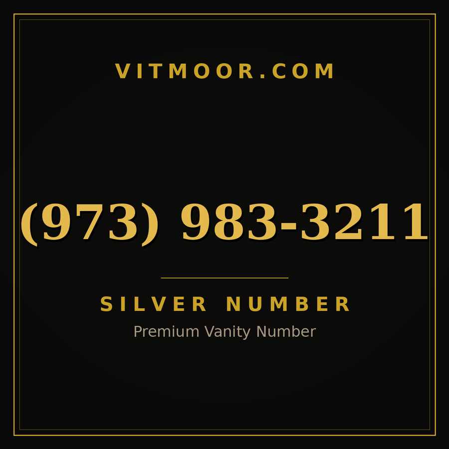 VITMOOR Silver premium number (973) 983-3211