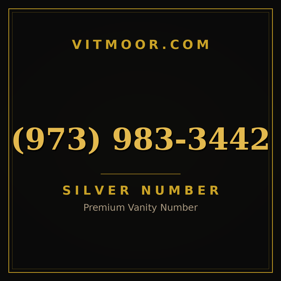 VITMOOR Silver premium number (973) 983-3442
