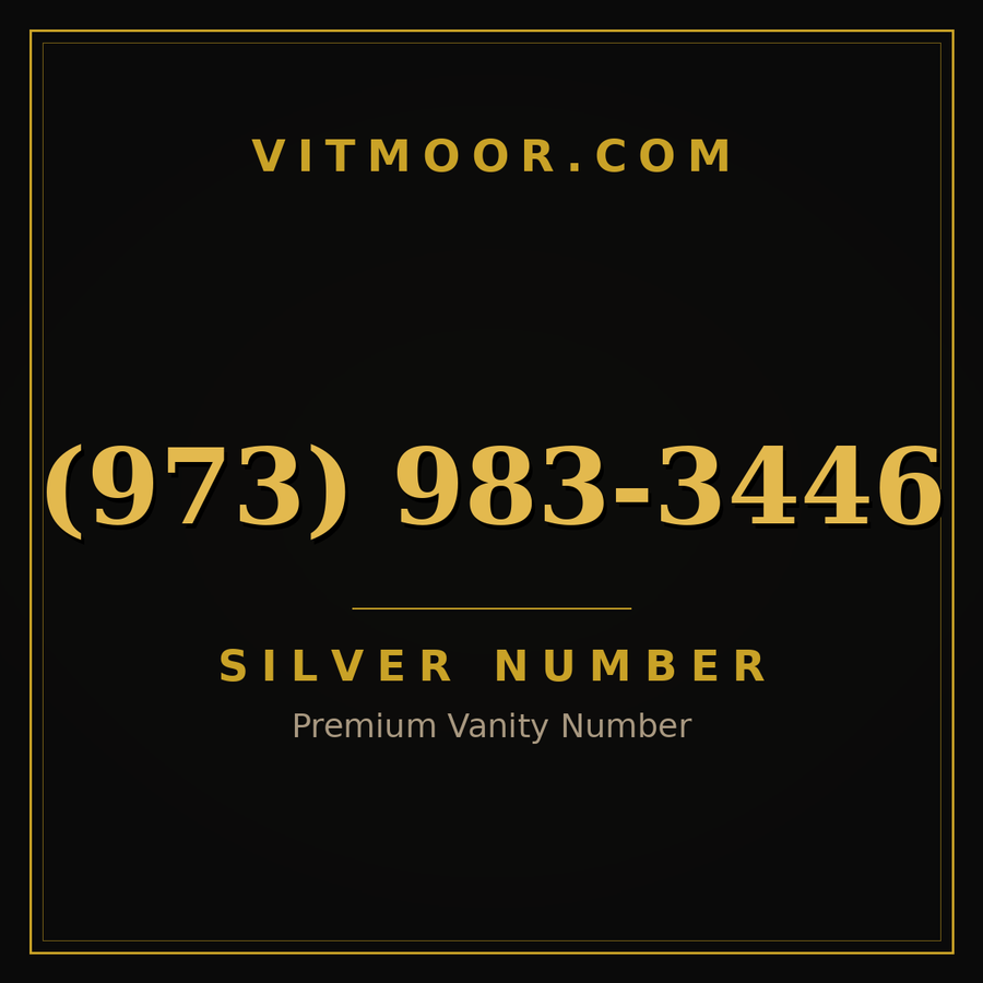 VITMOOR Silver premium number (973) 983-3446