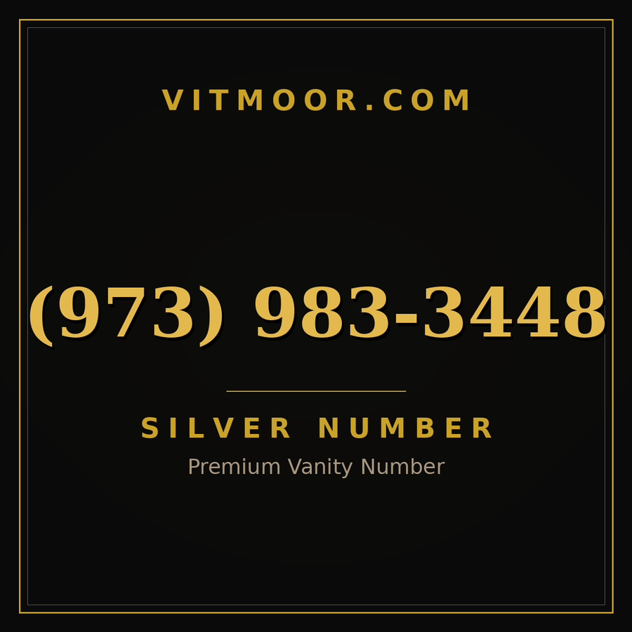 VITMOOR Silver premium number (973) 983-3448