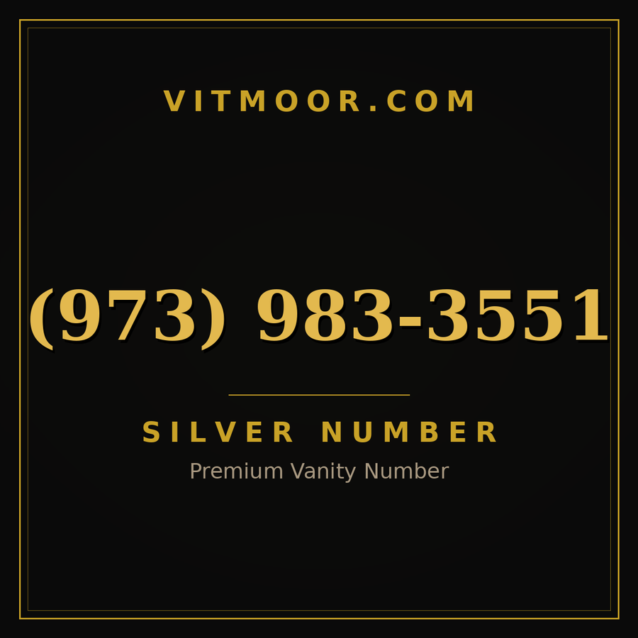 VITMOOR Silver premium number (973) 983-3551
