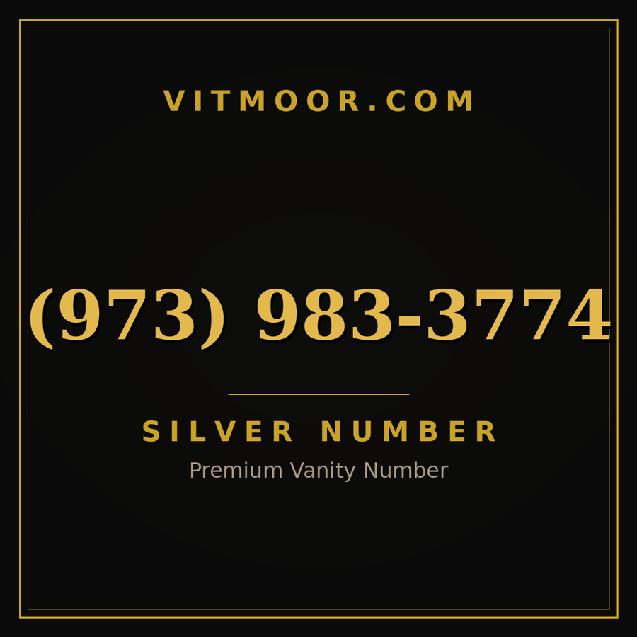 VITMOOR Silver premium number (973) 983-3774