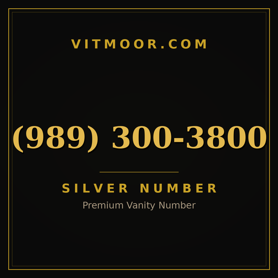 VITMOOR Silver premium number (989) 300-3800