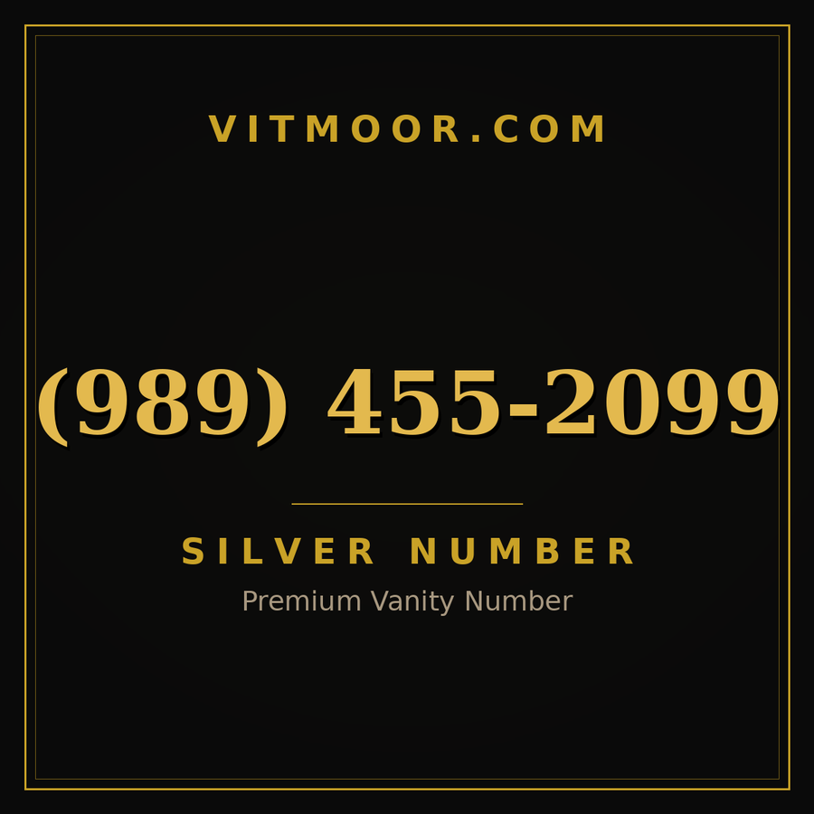 VITMOOR Silver premium number (989) 455-2099
