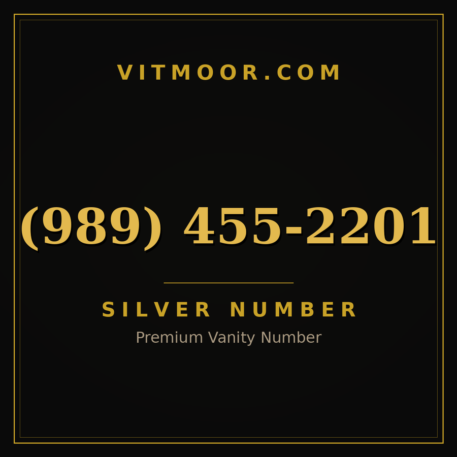 VITMOOR Silver premium number (989) 455-2201