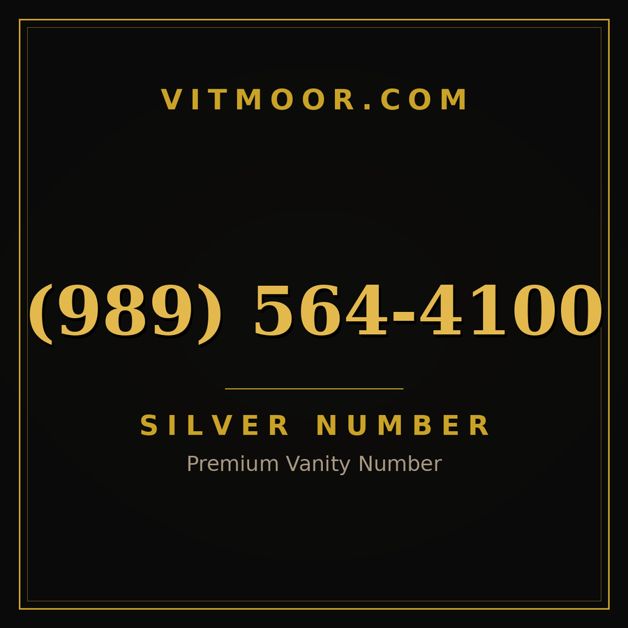VITMOOR Silver premium number (989) 564-4100