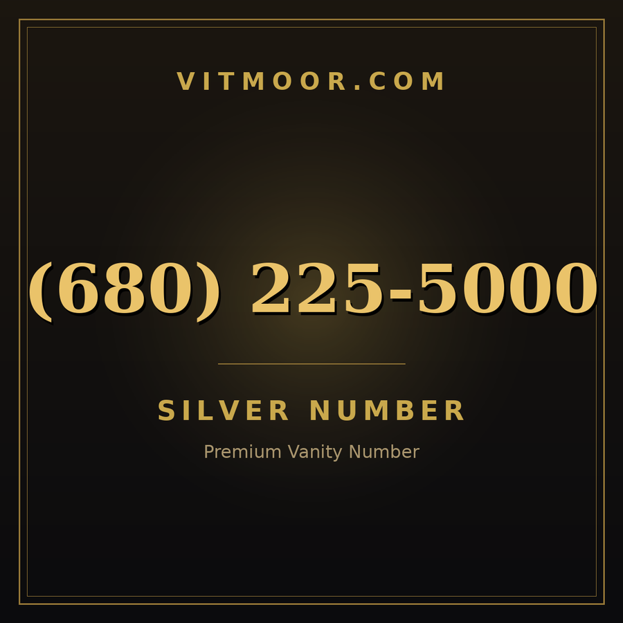 VITMOOR Silver premium number (680) 225-5000