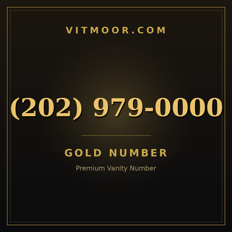 VITMOOR Gold premium number (202) 979-0000