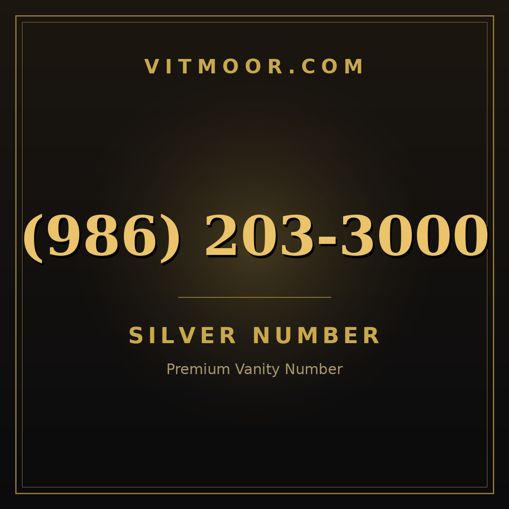 986 203-3000