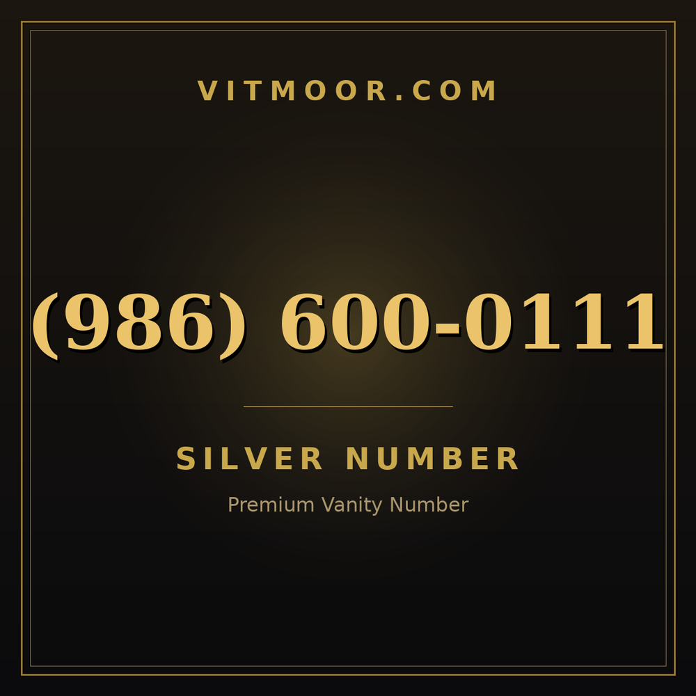 986 600-0111