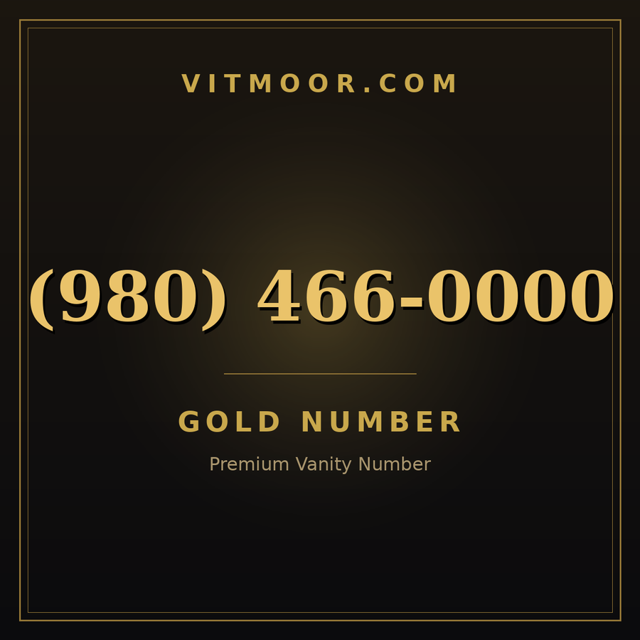 VITMOOR Gold premium number (980) 466-0000
