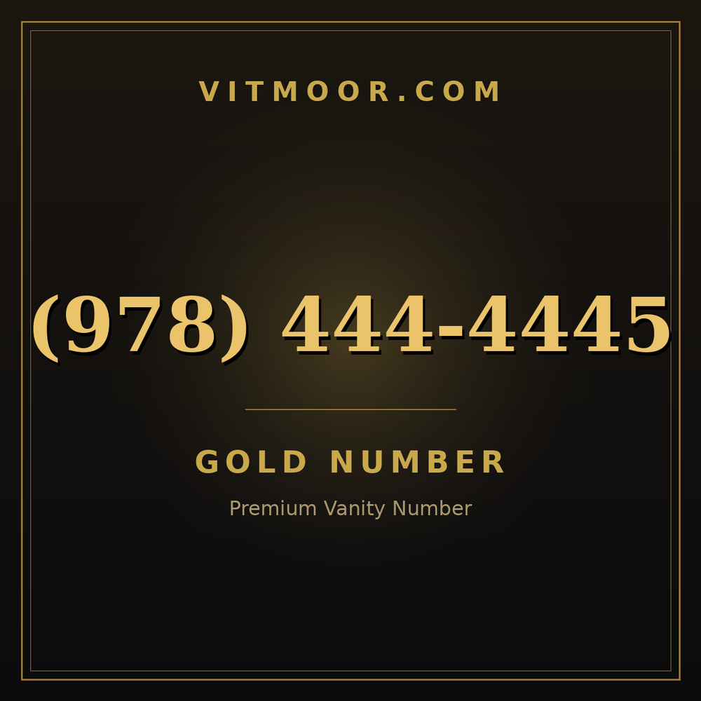 978 444-4445