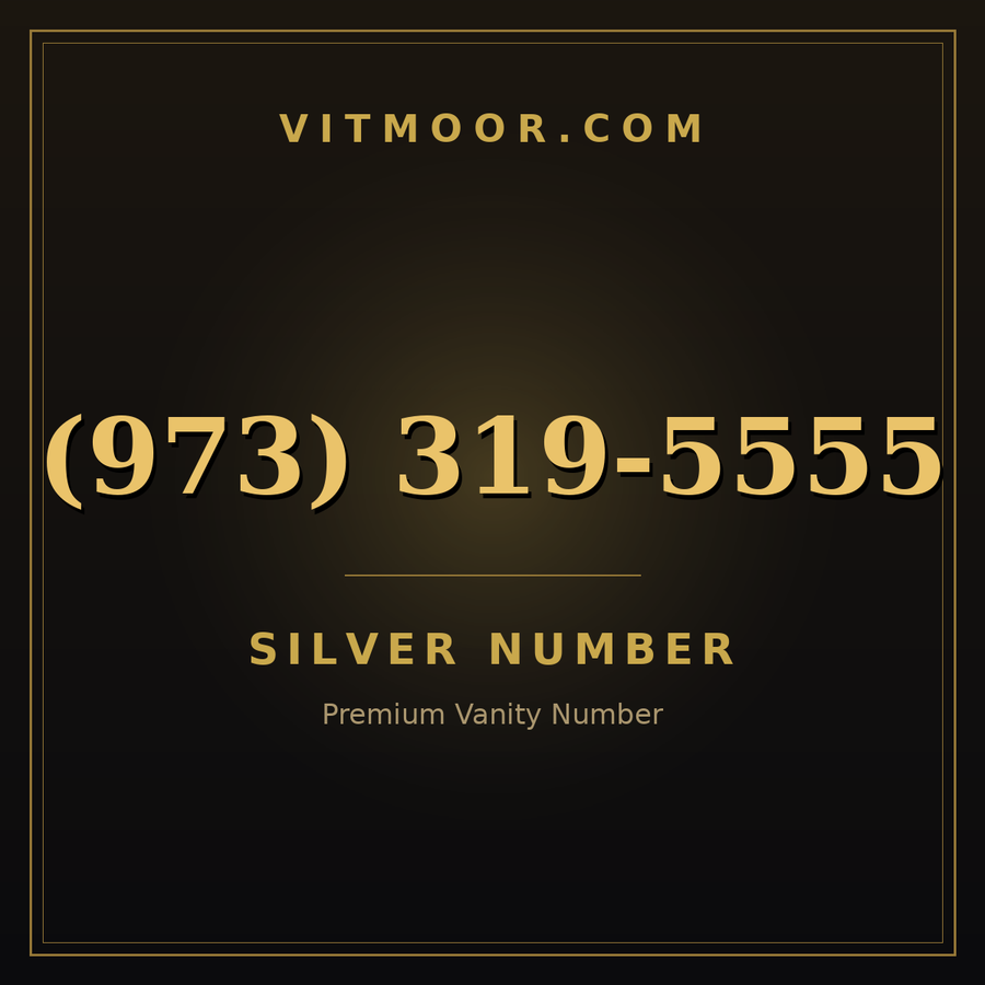 VITMOOR Silver premium number (973) 319-5555